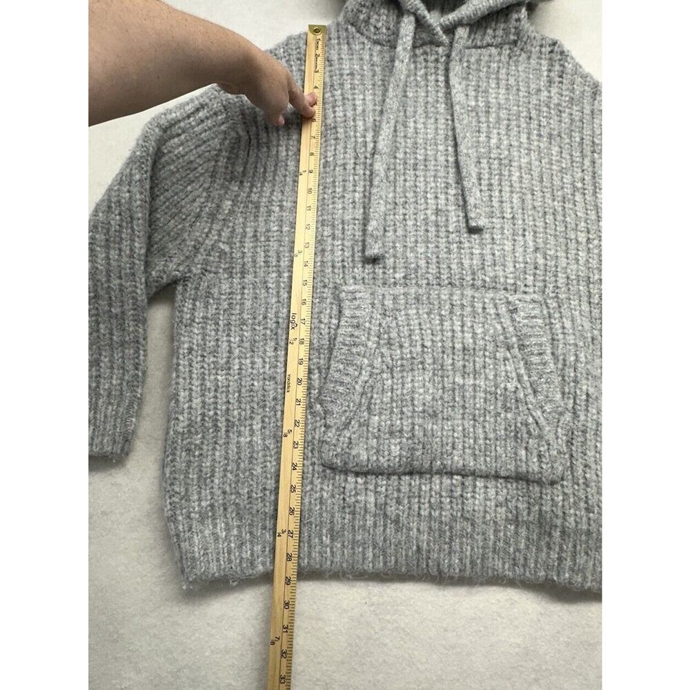 Zara Oversized Knit Sweatshirt Womens‎ Size XS Gray Chic - Picture 5 of 11